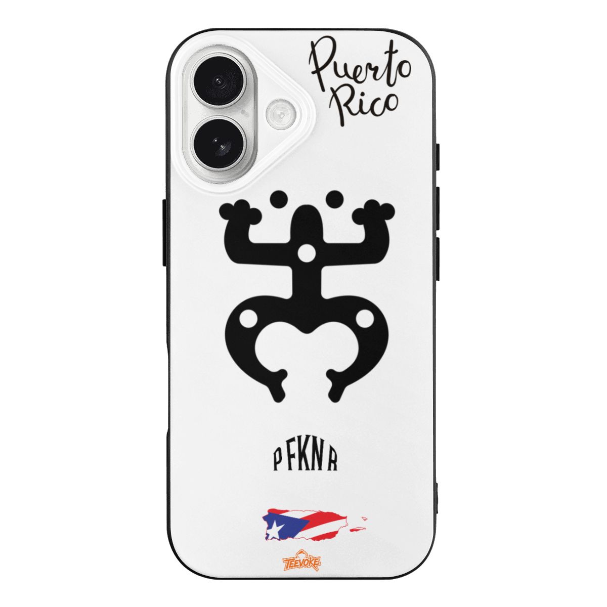 iPhone 17 TPU Black Case – Coquí & Taino Puerto Rico Pride Design