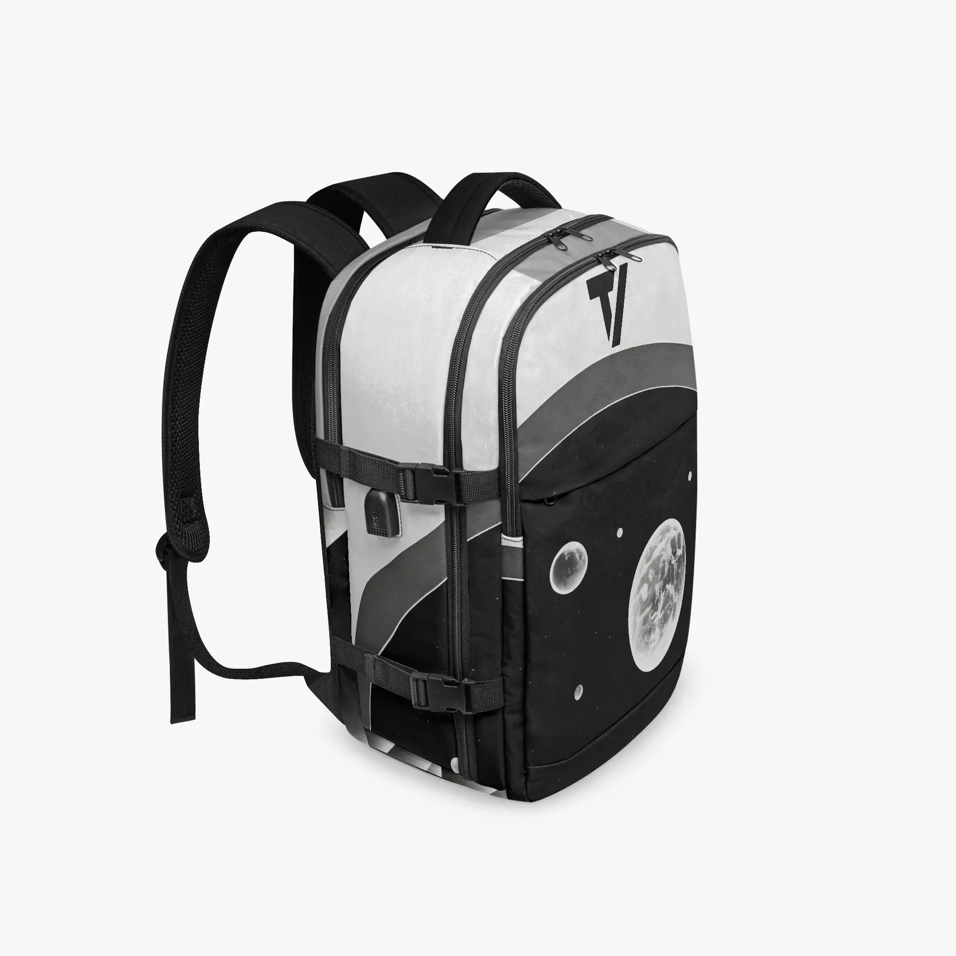 Ergonomic Hiking Backpack - Multi-Pocket Canvas Pack - TeeVoke