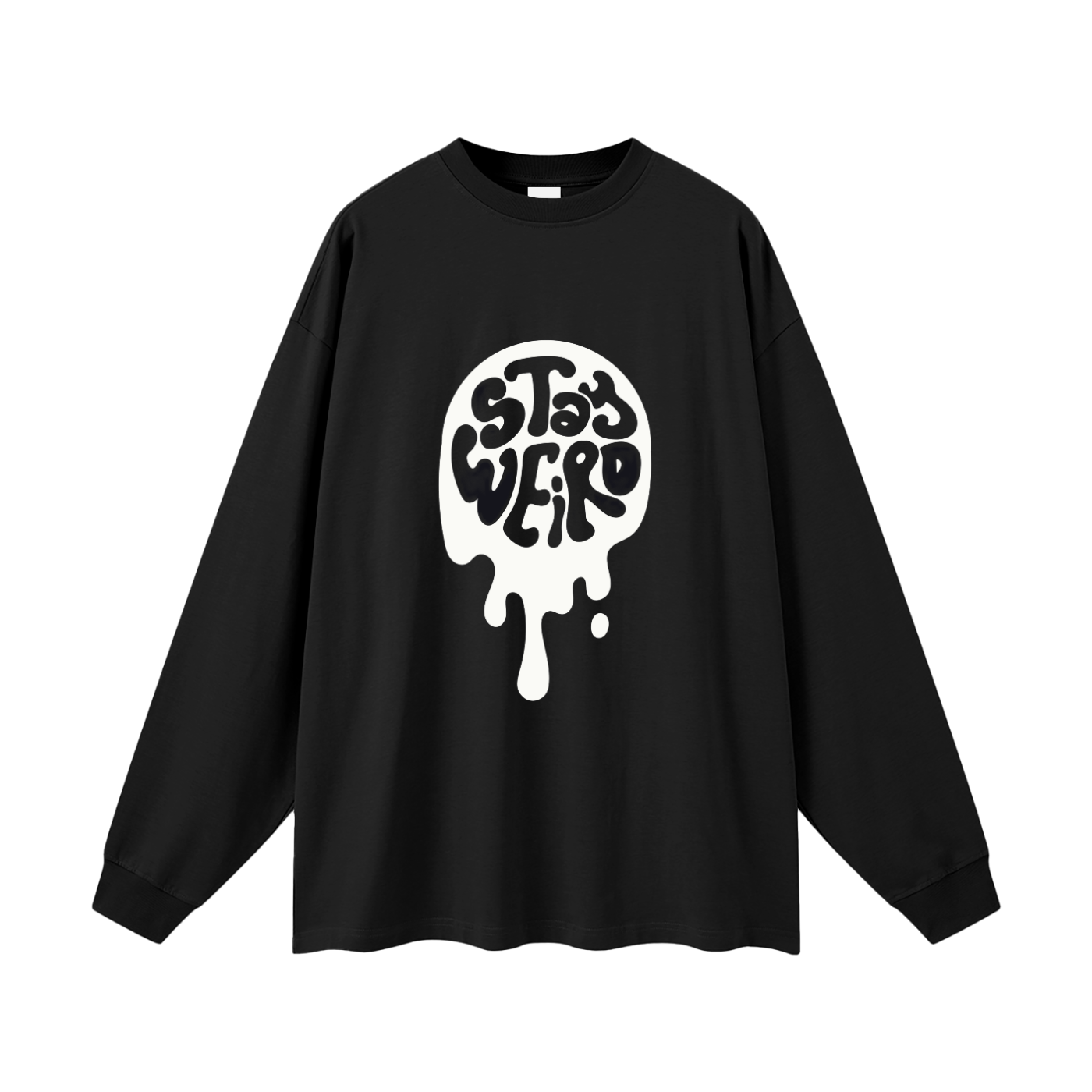 Women's Oversized Cotton T-Shirt - Stylish Long Sleeve Comfort