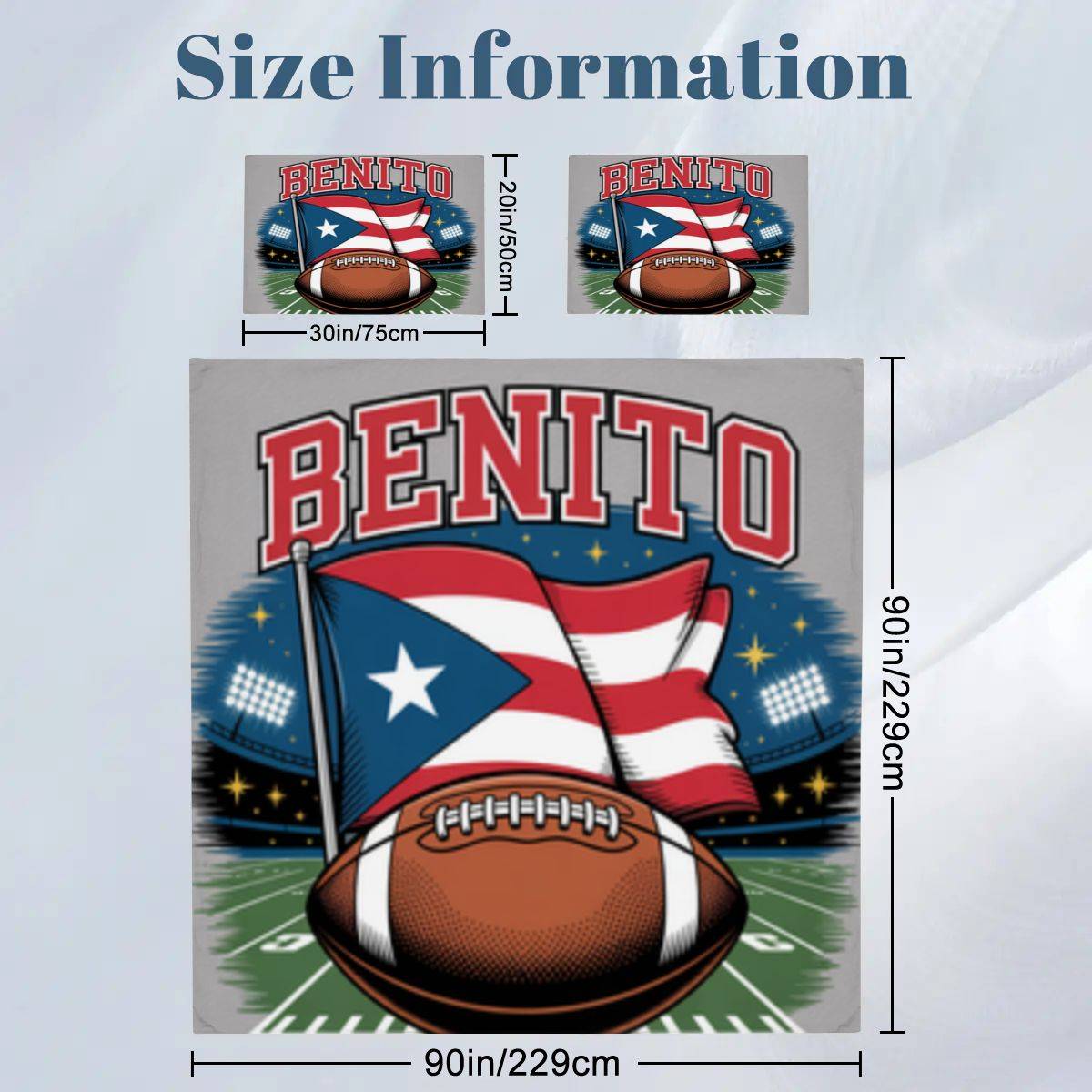 Queen Duvet Cover Set Benito Football Trendy Boys Room Gift Decor