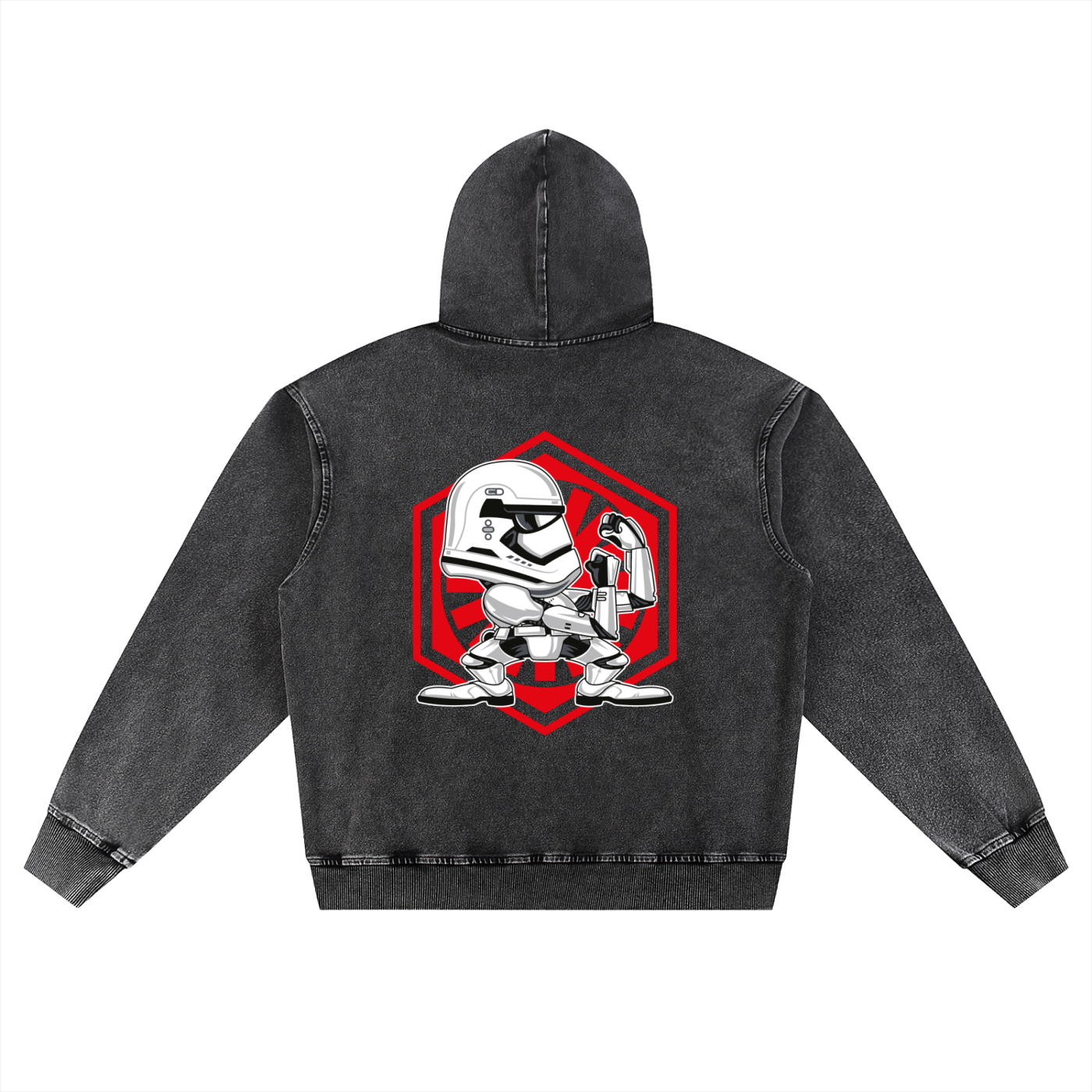 Men's Snow Wash Oversized Hoodie