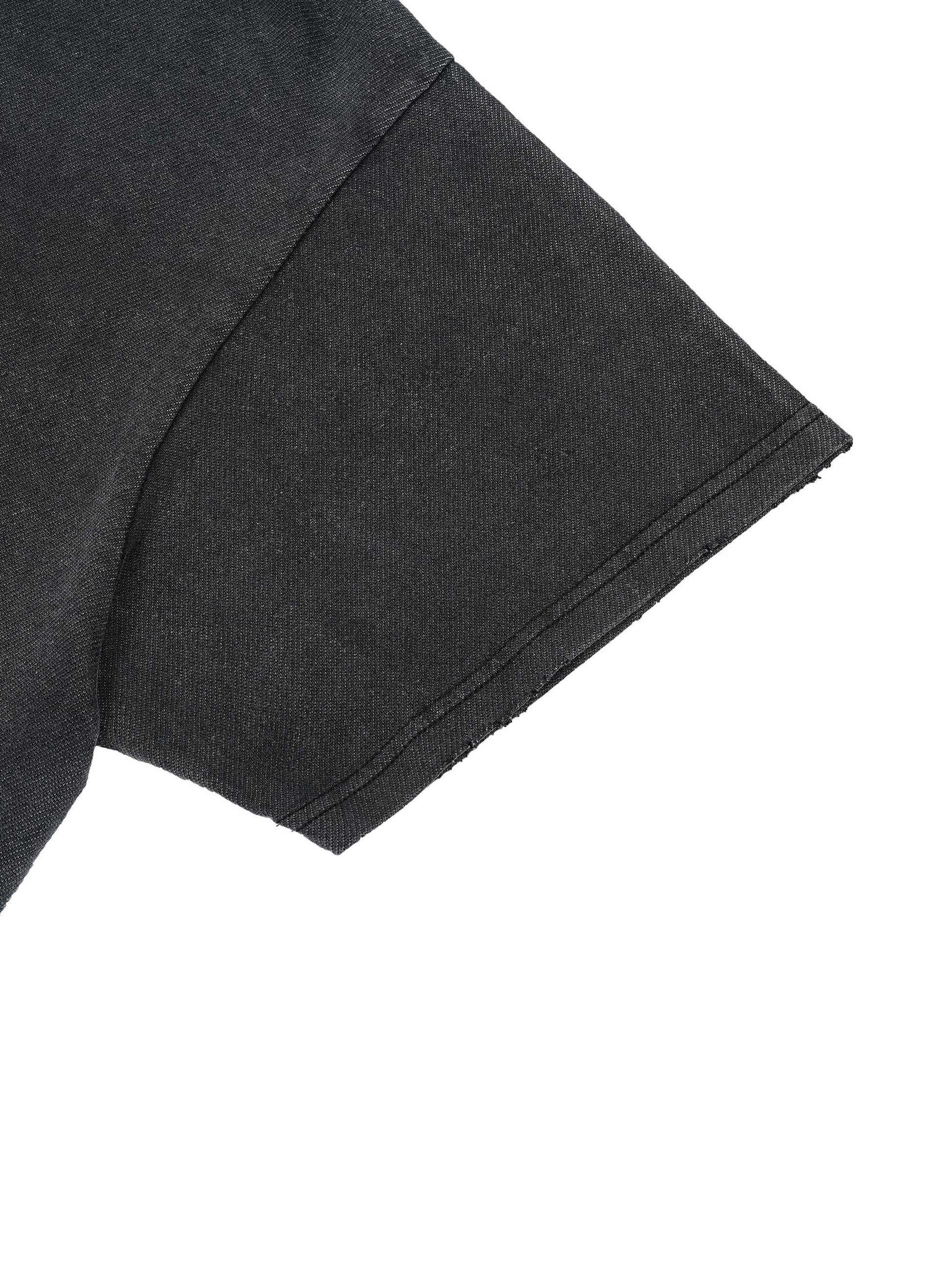 Women's Vintage Wash Boxy T-Shirt - Distressed Hem Casual Tee - TeeVoke