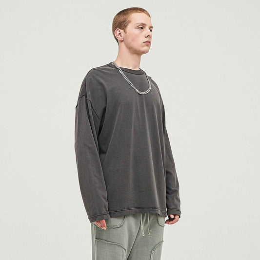 Unisex Oversize Long Sleeve T-Shirt Trendy Gift Holidays Astronauts