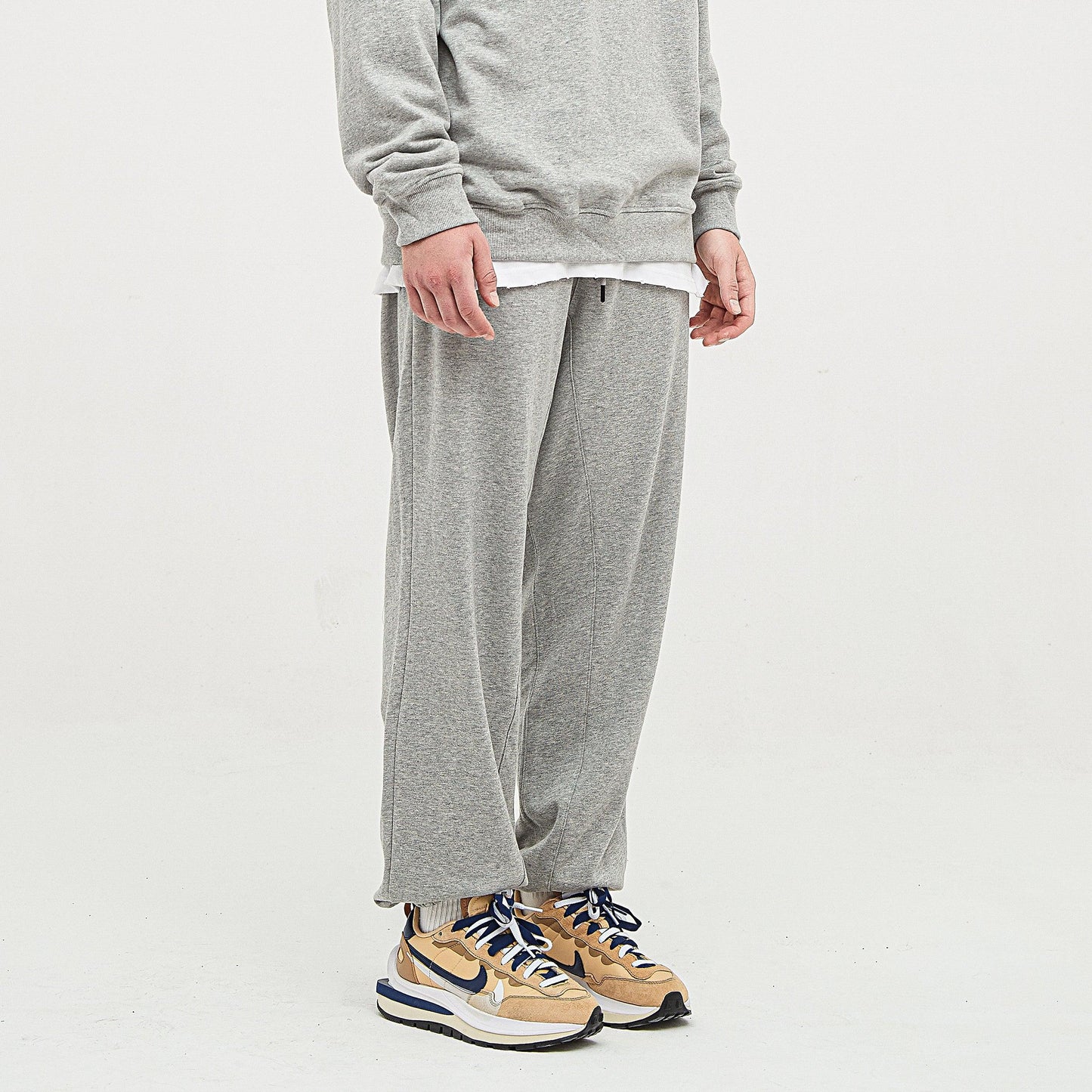 Men's Heavyweight Baggy Sweatpants - Premium Cotton Terry Pants - TeeVoke