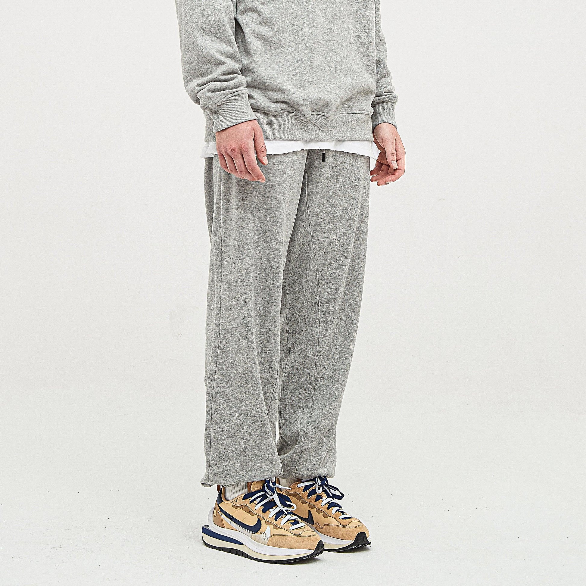 Men's Heavyweight Baggy Sweatpants - Premium Cotton Terry Pants - TeeVoke