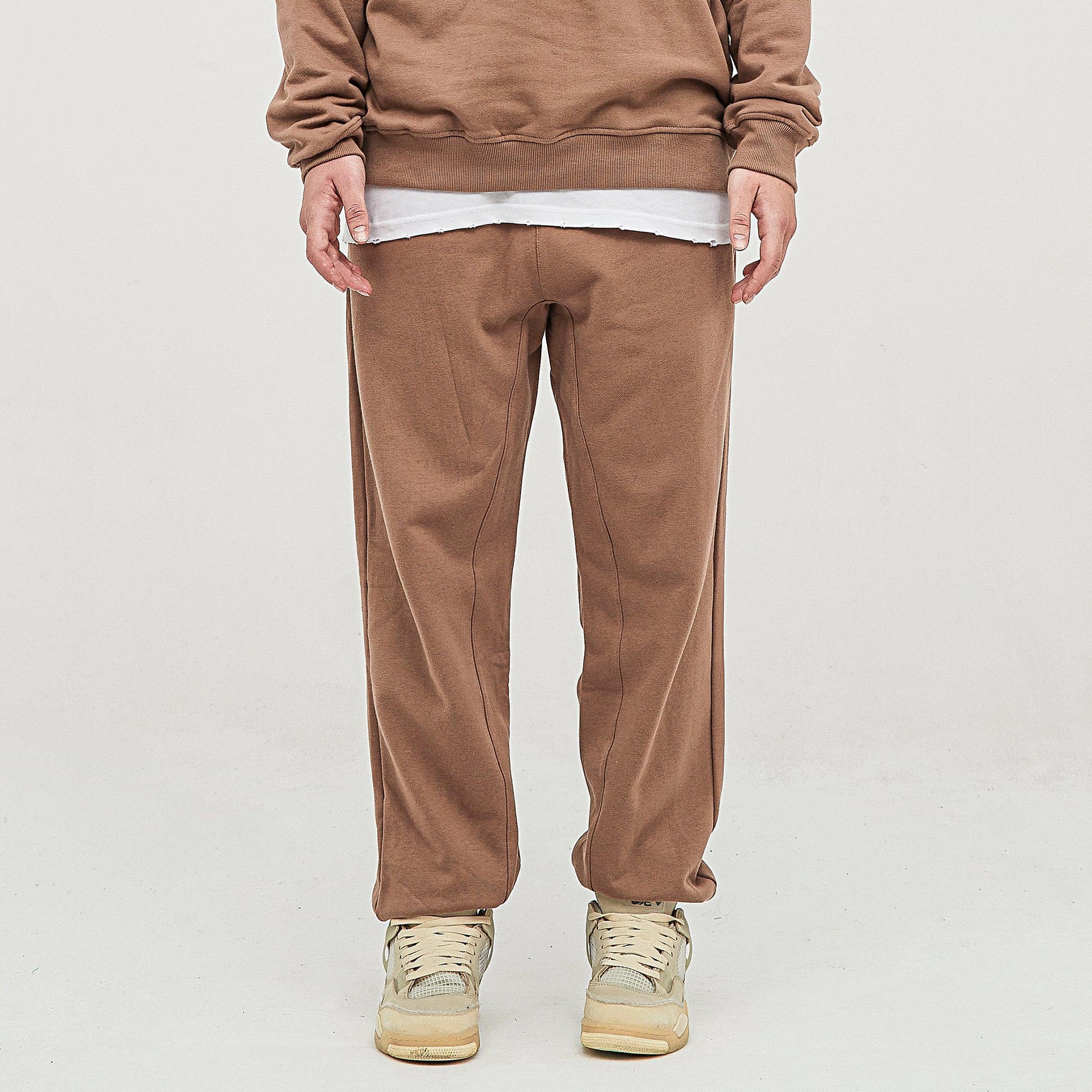 Men's Heavyweight Baggy Sweatpants - Premium Cotton Terry Pants - TeeVoke