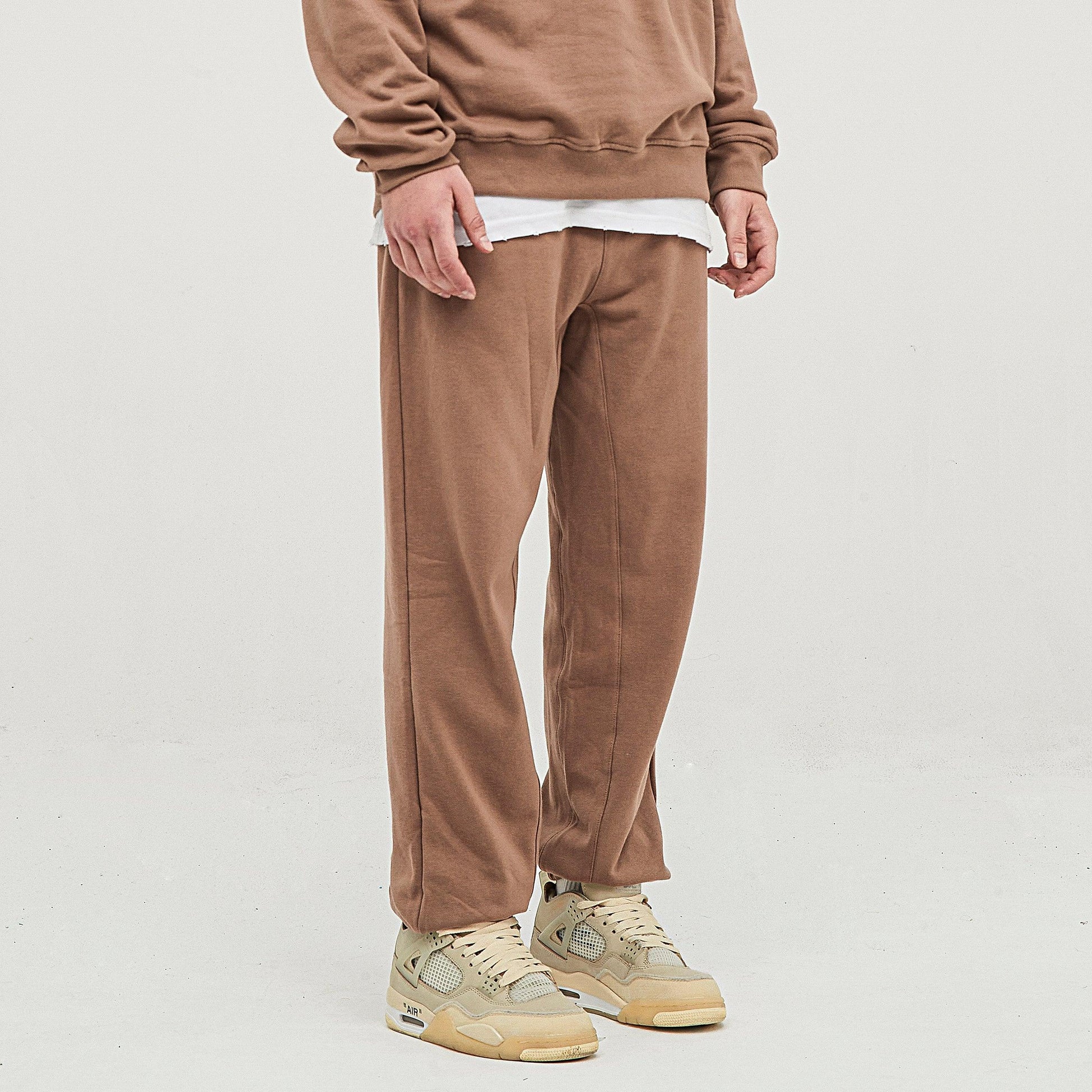 Men's Heavyweight Baggy Sweatpants - Premium Cotton Terry Pants - TeeVoke