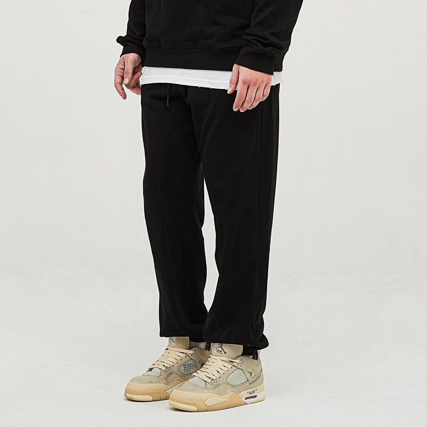 Men's Heavyweight Baggy Sweatpants - Oversized Cotton Terry Joggers - TeeVoke