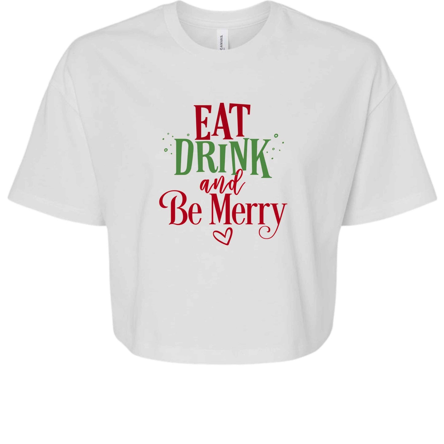 TeeVoke Holiday Crop Tee - Women's Trendy Fashion