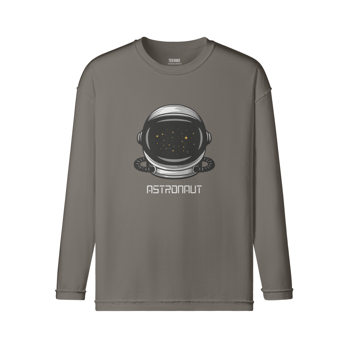 Unisex Oversize Long Sleeve T-Shirt Trendy Gift Holidays Astronauts