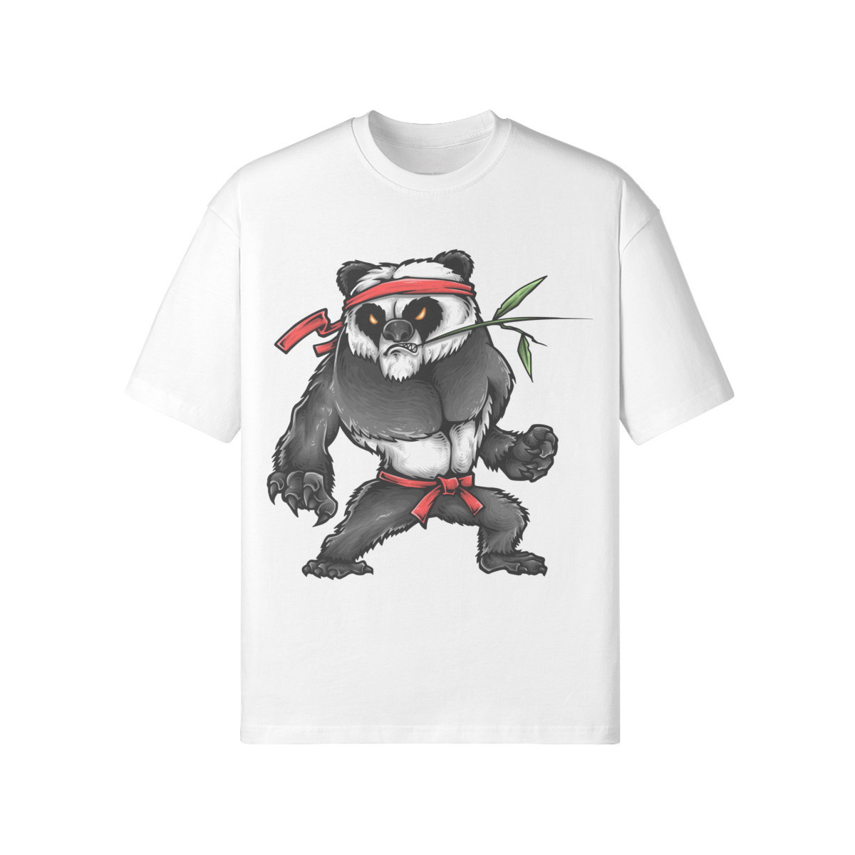 Kungfu Zoo Unisex Oversized Snow Wash T-shirt