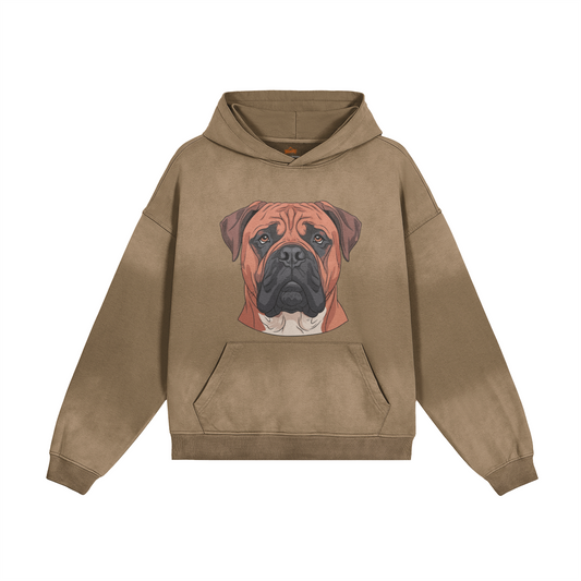 Men's Sun Faded Distressed Hoodie