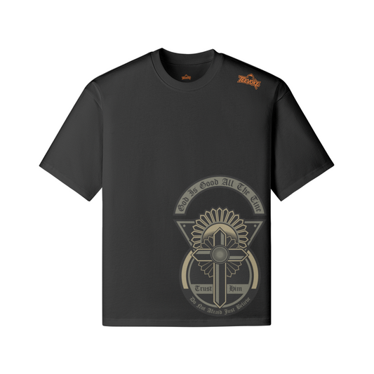 Unisex Boxy Religious T-Shirt - Trust God Trendy Gift