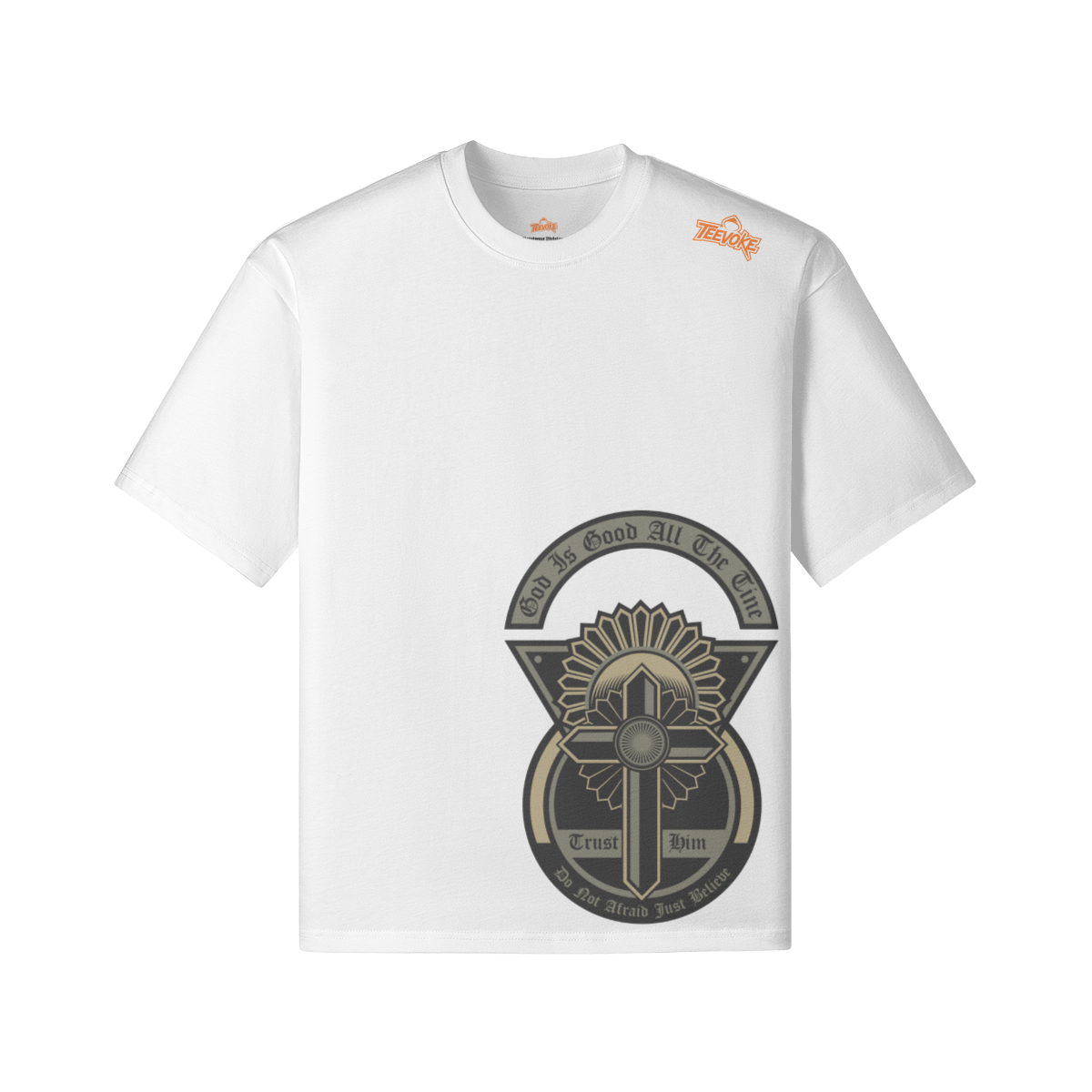 Unisex Boxy Religious T-Shirt - Trust God Trendy Gift