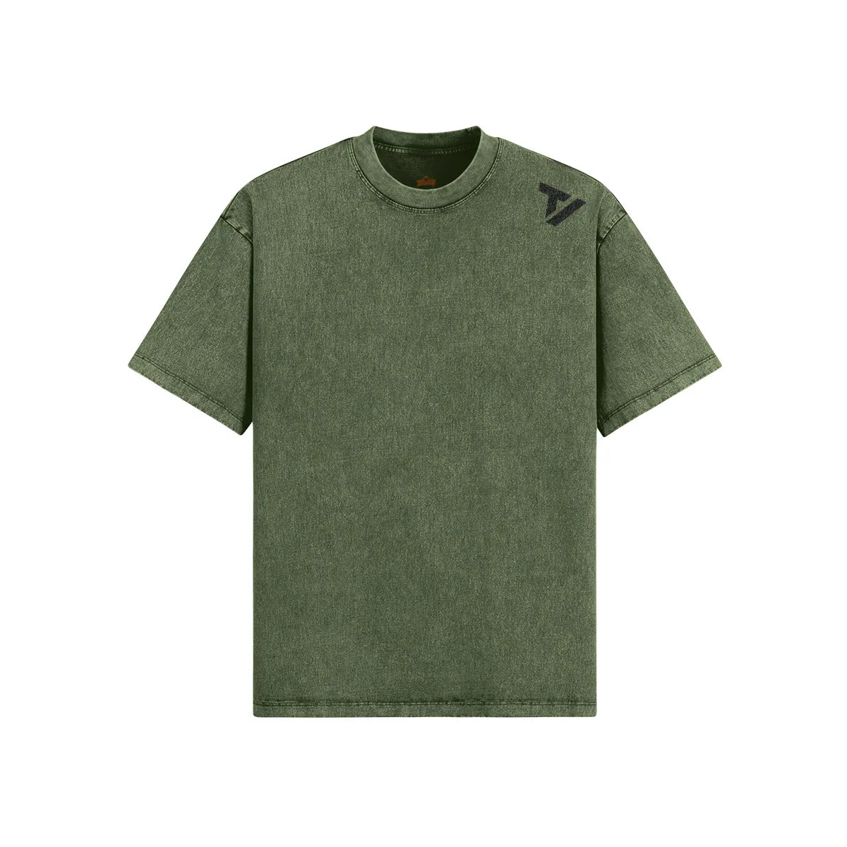 Men's Oversized Snow Wash T-Shirt - Vintage Cotton Crew Neck Tee - TeeVoke