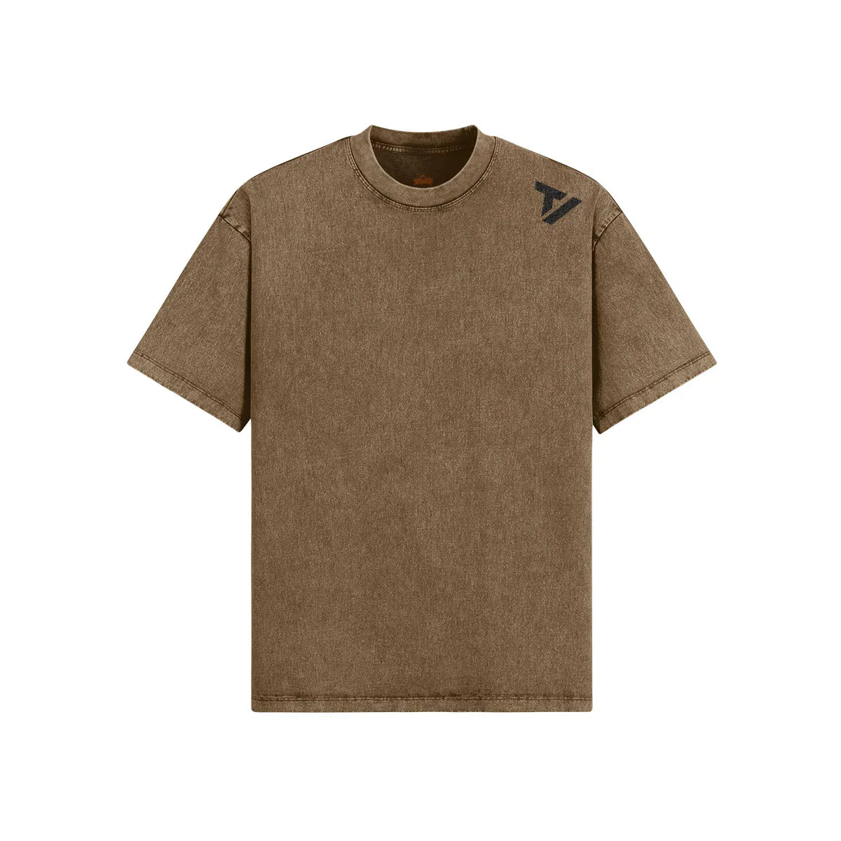 Men's Oversized Snow Wash T-Shirt - Vintage Cotton Crew Neck Tee - TeeVoke