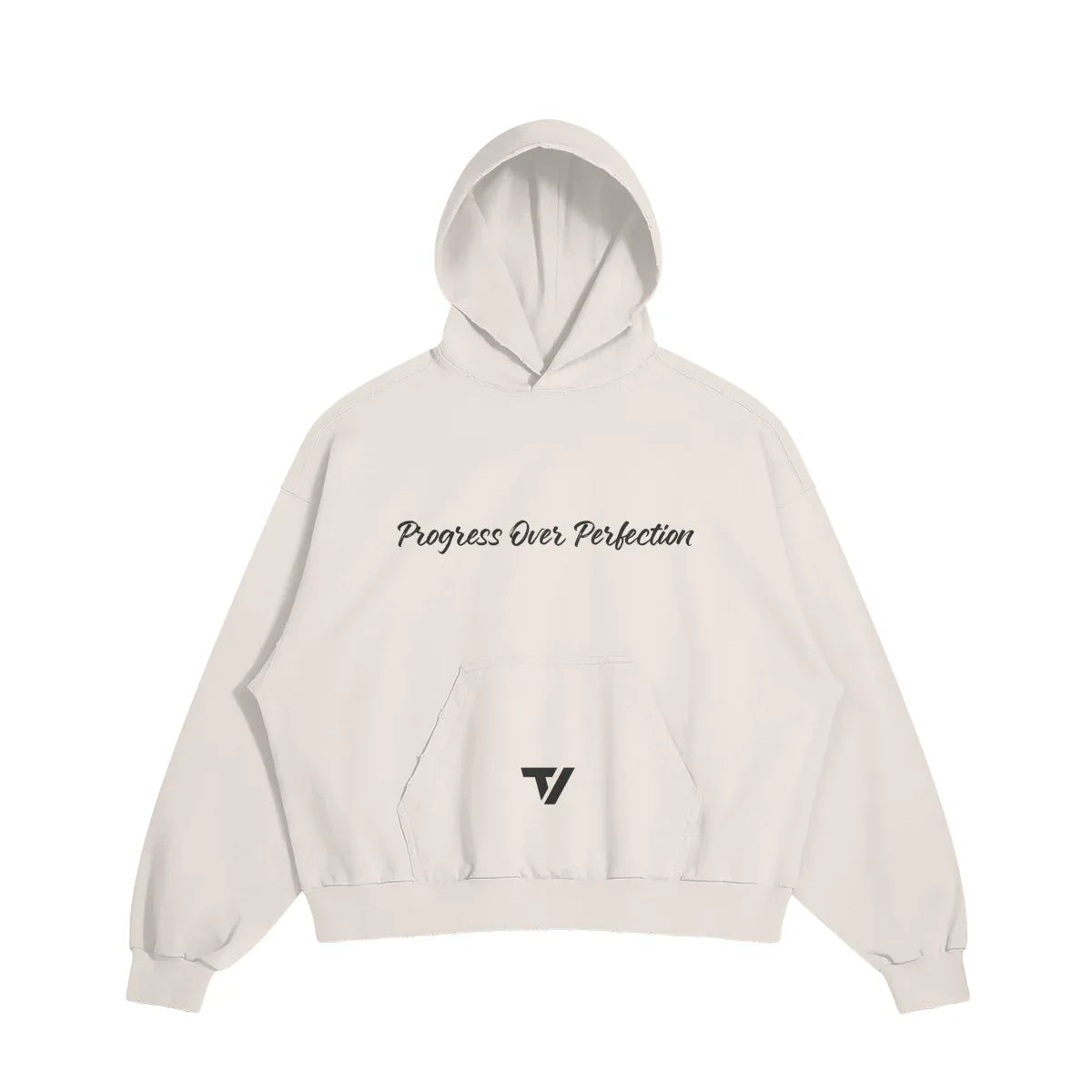 Men's Oversized Casual Hoodie - Distressed Gradient Pullover - TeeVoke