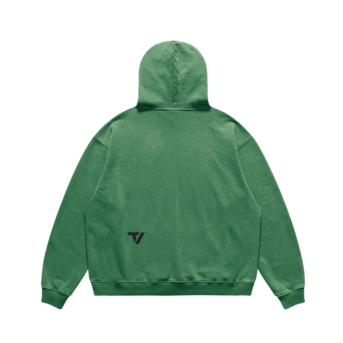 Men's Oversized Sun Fades Hoodie - Vintage Washed Relaxed Pullover - TeeVoke