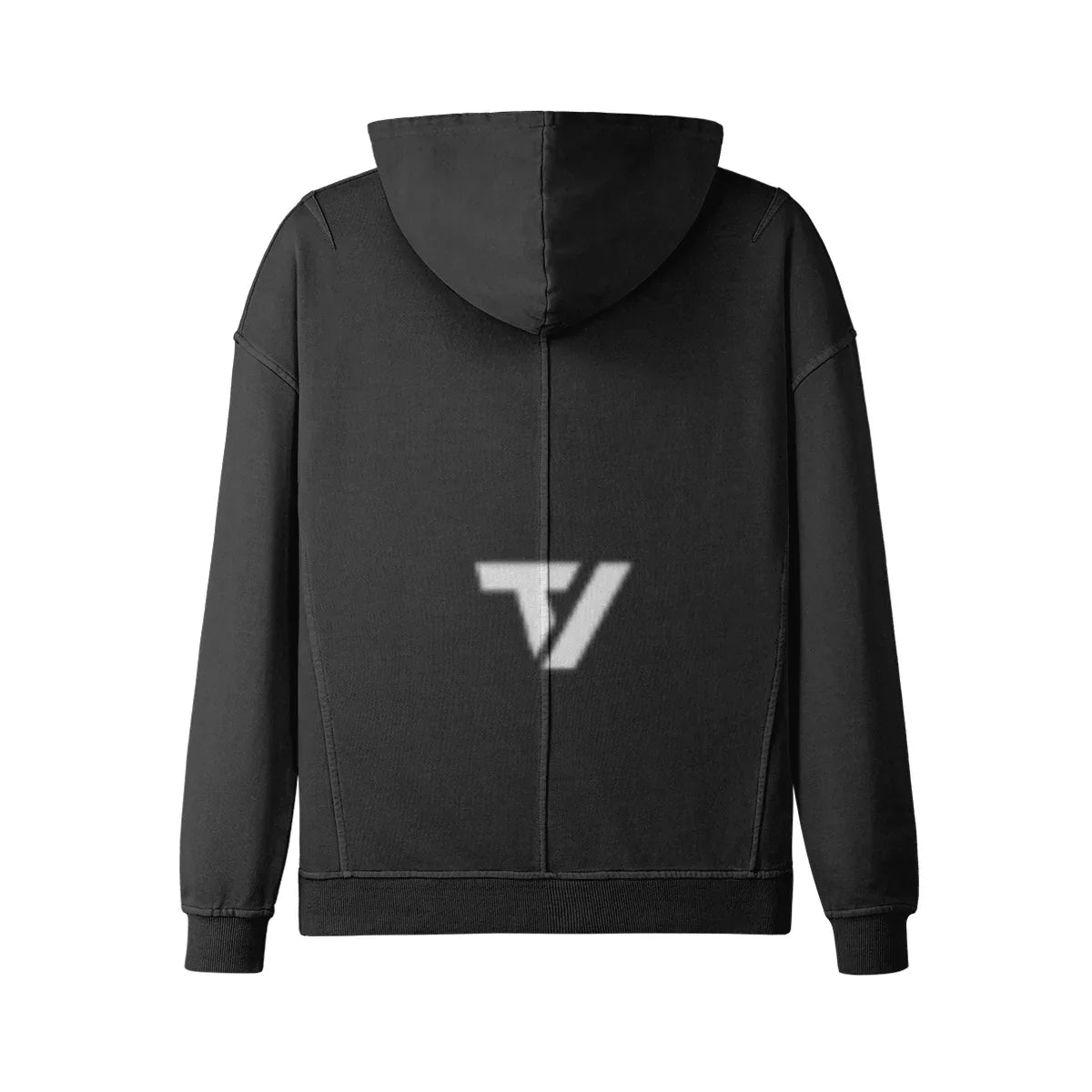 Women's Relaxed Fit Turtleneck Hoodie - Thumb Holes & Split Hem - TeeVoke