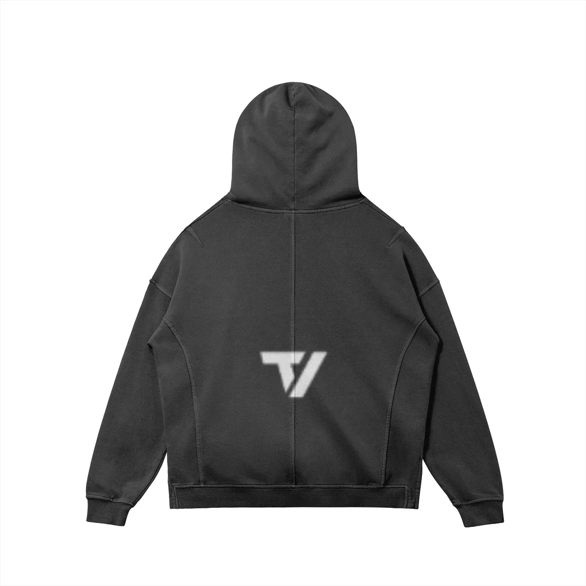 Women's Relaxed Fit Turtleneck Hoodie - Thumb Holes & Split Hem - TeeVoke