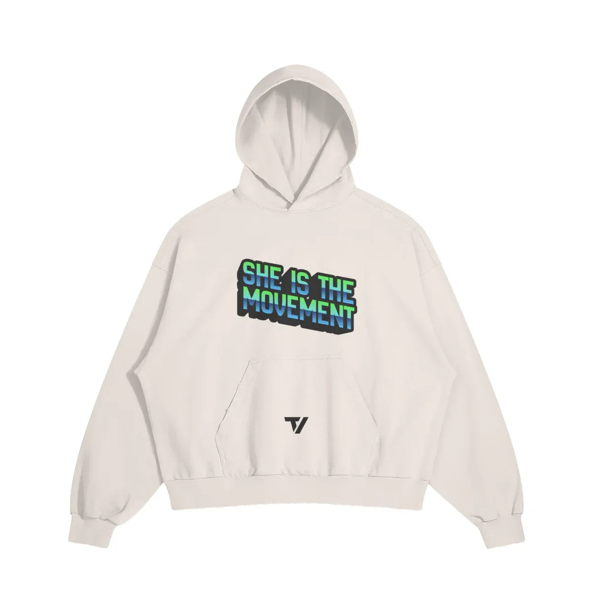 Women's Oversized Fit Hoodie - Distressed Vintage Wash Style - TeeVoke