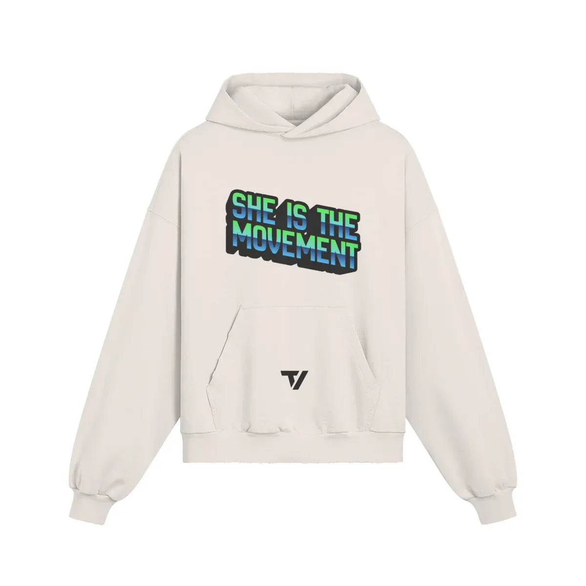 Women's Oversized Fit Hoodie - Distressed Vintage Wash Style - TeeVoke