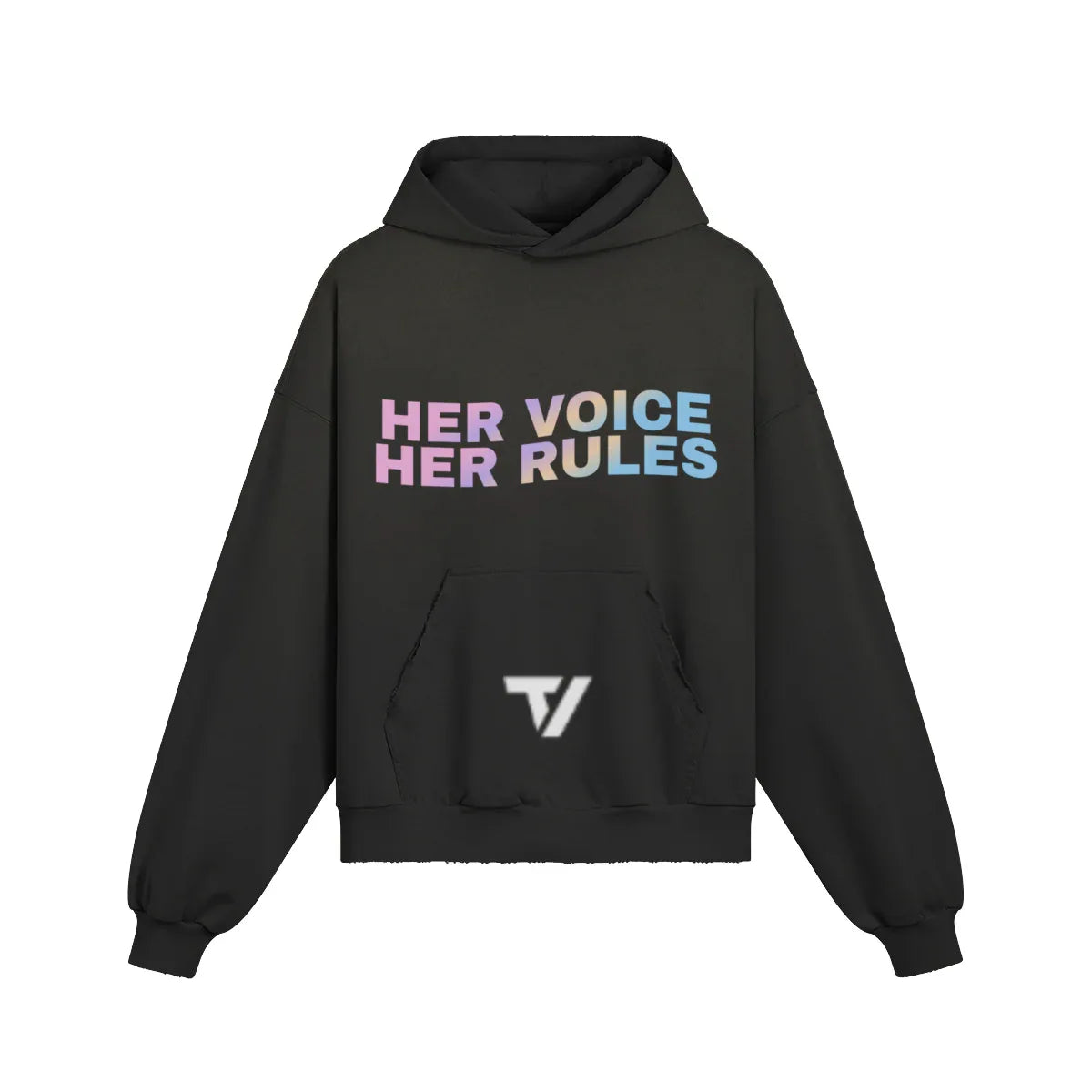 Women's Boxy Oversized Hoodie - Contemporary Drop Shoulder Style - TeeVoke