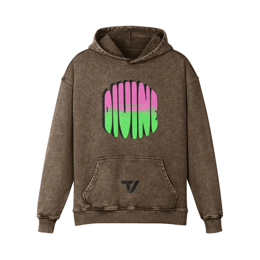 Women's Relaxed Fit Hoodie - Vintage Washed Cotton Pullover - TeeVoke