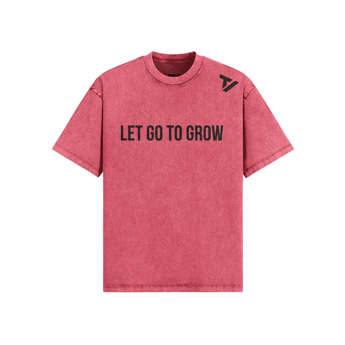 Men's Oversized Snow Wash T-Shirt - Vintage Washed Crew Neck Cotton Tee - TeeVoke