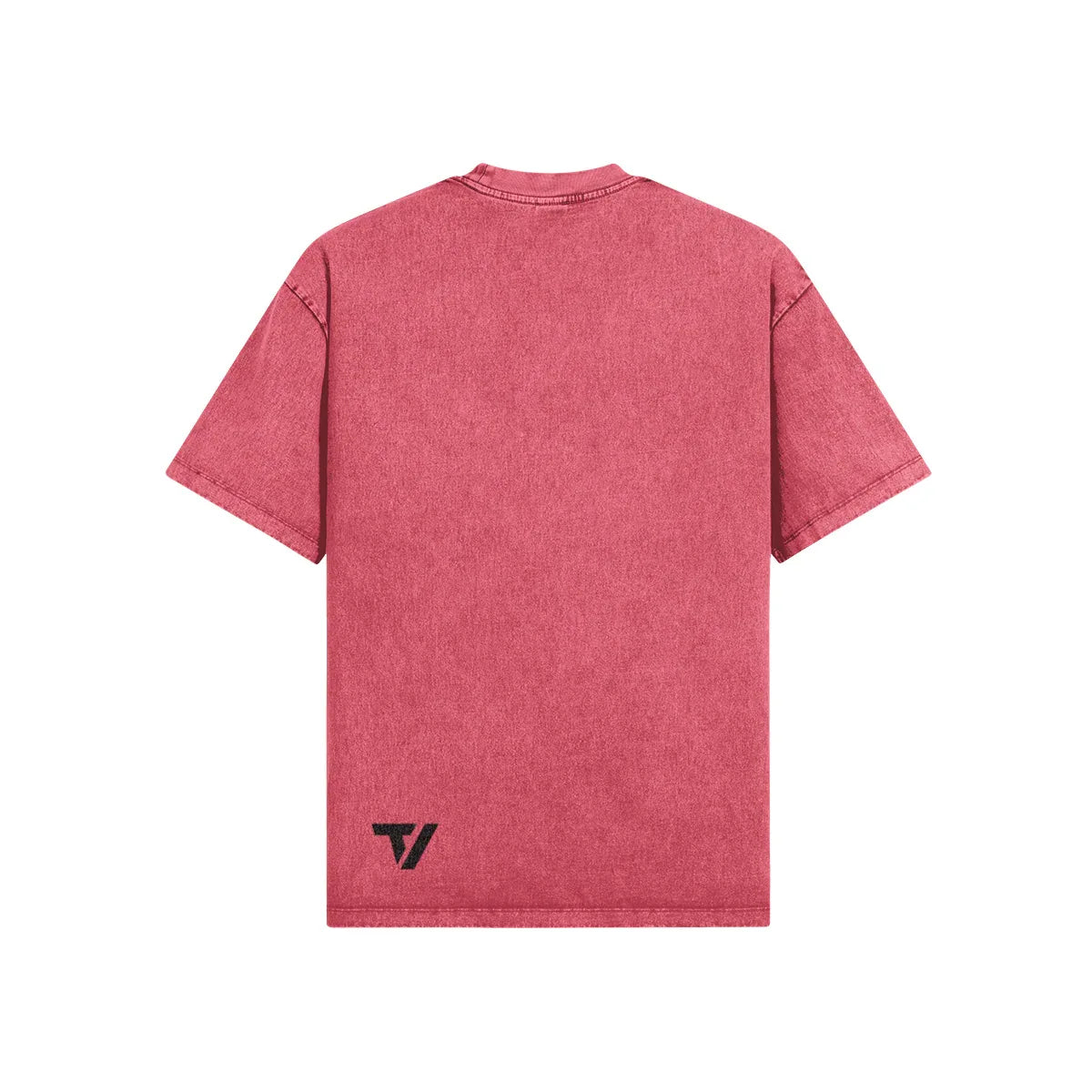 Men's Oversized Snow Wash T-Shirt - Vintage Washed Crew Neck Cotton Tee - TeeVoke