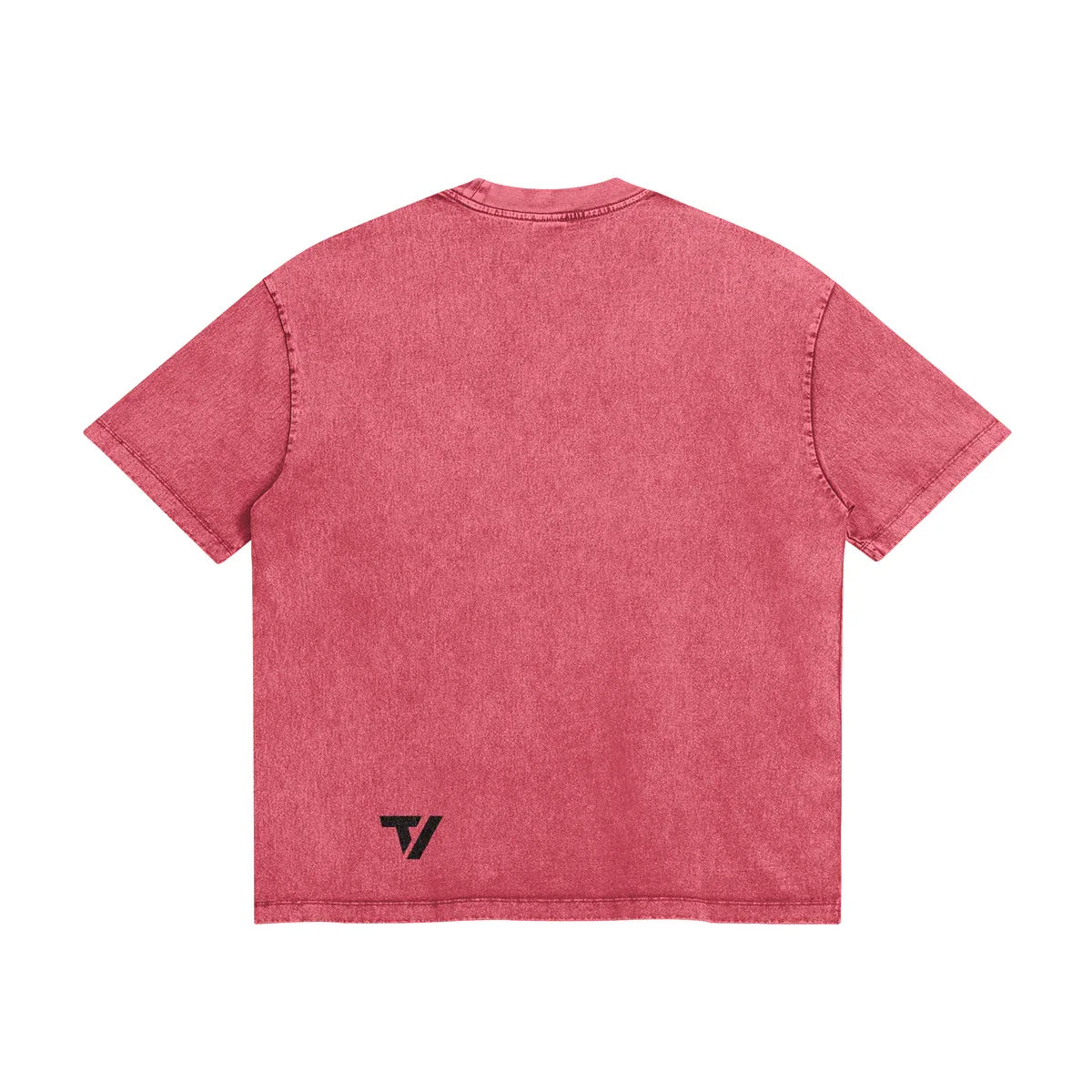 Men's Oversized Snow Wash T-Shirt - Vintage Washed Crew Neck Cotton Tee - TeeVoke